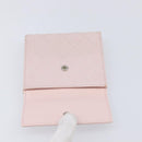 CHANEL Bicolore Wallet Lamb Skin Pink Silver CC Auth 214215-14