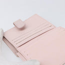 CHANEL Bicolore Wallet Lamb Skin Pink Silver CC Auth 214215-21
