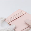 CHANEL Bicolore Wallet Lamb Skin Pink Silver CC Auth 214215-23