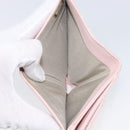 CHANEL Bicolore Wallet Lamb Skin Pink Silver CC Auth 214215-25