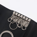 GUCCI GG Marmont Key Case Leather Black Silver 435305 Auth 214216A-14