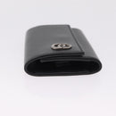 GUCCI GG Marmont Key Case Leather Black Silver 435305 Auth 214216A-7