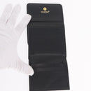 CHANEL Wallet Leather Black Gold CC Auth 214218A-13