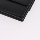 CHANEL Wallet Leather Black Gold CC Auth 214218A-9