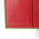 Christian Dior Trotter Canvas Wallet PVC Beige Silver Auth 214219A-15