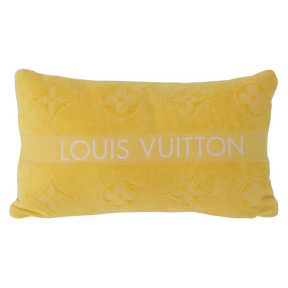 LOUIS VUITTON Monogram LV Vacation Cushion Canvas Yellow M78479 LV Auth 214223M