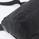 PRADA Shoulder Bag Nylon Black Gold Auth 214225A-13