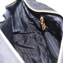 PRADA Shoulder Bag Nylon Black Gold Auth 214225A-22