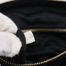 PRADA Shoulder Bag Nylon Black Gold Auth 214225A-26