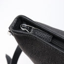 GUCCI GG Canvas Abbey Shoulder Bag Black Silver 268642 Auth 214226-17