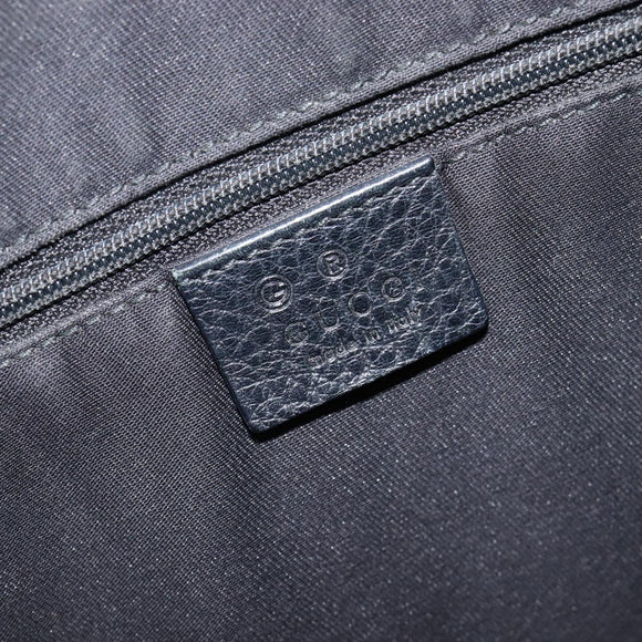 GUCCI GG Canvas Abbey Shoulder Bag Black Silver 268642 Auth 214226
