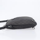 GUCCI GG Canvas Abbey Shoulder Bag Black Silver 268642 Auth 214226-5