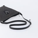 GUCCI GG Canvas Abbey Shoulder Bag Black Silver 268642 Auth 214226-7