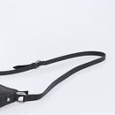 GUCCI GG Canvas Abbey Shoulder Bag Black Silver 268642 Auth 214226-8