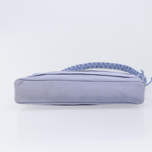 Salvatore Ferragamo Vala Shoulder Bag Canvas Purple Silver Auth 214227A