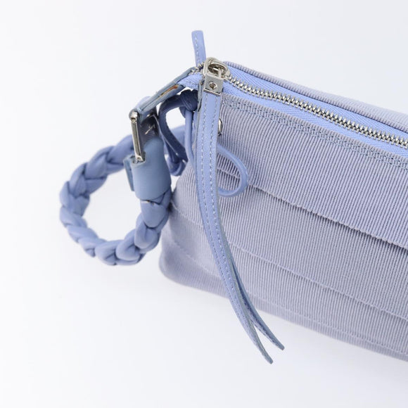 Salvatore Ferragamo Vala Shoulder Bag Canvas Purple Silver Auth 214227A