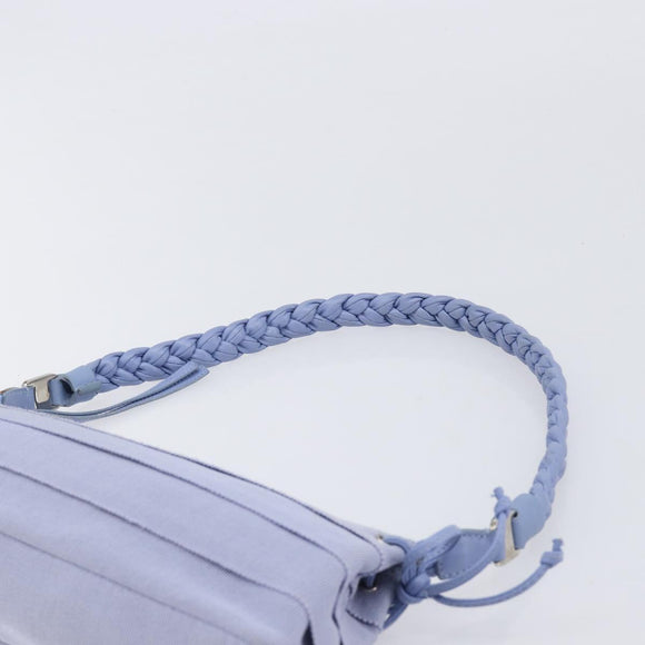 Salvatore Ferragamo Vala Shoulder Bag Canvas Purple Silver Auth 214227A