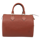 LOUIS VUITTON Epi Speedy 25 Hand Bag Brown M43013 LV Auth 214229V-2