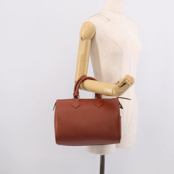 LOUIS VUITTON Epi Speedy 25 Hand Bag Brown M43013 LV Auth 214229V