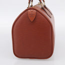 LOUIS VUITTON Epi Speedy 25 Hand Bag Brown M43013 LV Auth 214229V-5