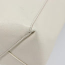 CELINE Vertical Cabas Hand Bag Leather 2way White Auth 214231-13