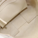 CELINE Vertical Cabas Hand Bag Leather 2way White Auth 214231-21