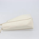 CELINE Vertical Cabas Hand Bag Leather 2way White Auth 214231-5