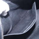 Saint Laurent Roux Shoulder Bag Leather Black Silver Auth 214232V-21