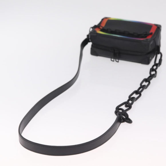 LOUIS VUITTON Taiga Rainbow Mini Soft Trunk Bag Black M30351 LV Auth 214233SAM