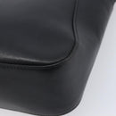 GUCCI Web Sherry Line Tote Bag Leather Black Silver 73983 Auth 214236A-12