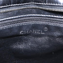 CHANEL Matelasse Tote Bag Patent leather Black Silver CC Auth 214239-15