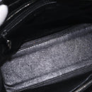 CHANEL Matelasse Tote Bag Patent leather Black Silver CC Auth 214239-16