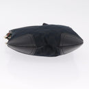 GUCCI GG Canvas Web Sherry Line Pretty Bag Black Gold 162895 Auth 214242V-9