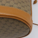 GUCCI Micro GG Canvas Disney Mickey Mouse Bag PVC Beige Gold 602691 Auth 214243M-12