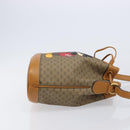 GUCCI Micro GG Canvas Disney Mickey Mouse Bag PVC Beige Gold 602691 Auth 214243M-4