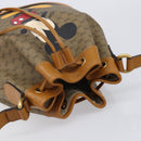GUCCI Micro GG Canvas Disney Mickey Mouse Bag PVC Beige Gold 602691 Auth 214243M-6