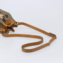 GUCCI Micro GG Canvas Disney Mickey Mouse Bag PVC Beige Gold 602691 Auth 214243M-7