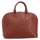 LOUIS VUITTON Epi Alma Hand Bag Brown M52143 LV Auth 214247V-2