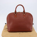 LOUIS VUITTON Epi Alma Hand Bag Brown M52143 LV Auth 214247V-24