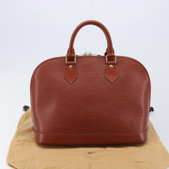 LOUIS VUITTON Epi Alma Hand Bag Brown M52143 LV Auth 214247V