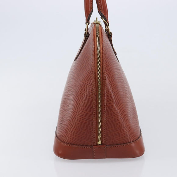 LOUIS VUITTON Epi Alma Hand Bag Brown M52143 LV Auth 214247V