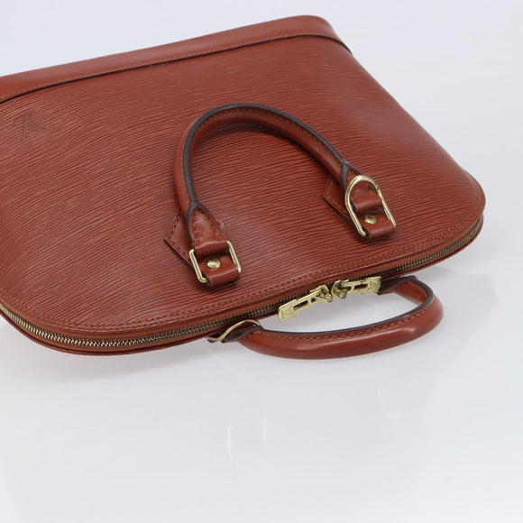 LOUIS VUITTON Epi Alma Hand Bag Brown M52143 LV Auth 214247V