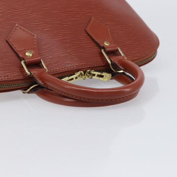 LOUIS VUITTON Epi Alma Hand Bag Brown M52143 LV Auth 214247V