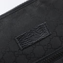 GUCCI GG Canvas Shoulder Bag Nylon Black Silver 449184 Auth 214251A-15