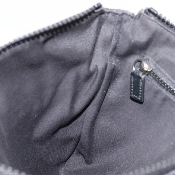 GUCCI GG Canvas Shoulder Bag Nylon Black Silver 449184 Auth 214251A