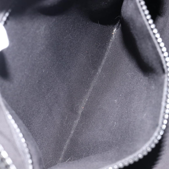 GUCCI GG Canvas Shoulder Bag Nylon Black Silver 449184 Auth 214251A