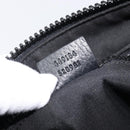 GUCCI GG Canvas Shoulder Bag Nylon Black Silver 449184 Auth 214251A-25