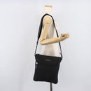 GUCCI GG Canvas Shoulder Bag Nylon Black Silver 449184 Auth 214251A-26