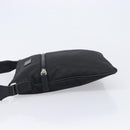 GUCCI GG Canvas Shoulder Bag Nylon Black Silver 449184 Auth 214251A-5