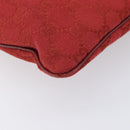 GUCCI Shoulder Bag Leather Red Silver 113013 Auth 214260-13